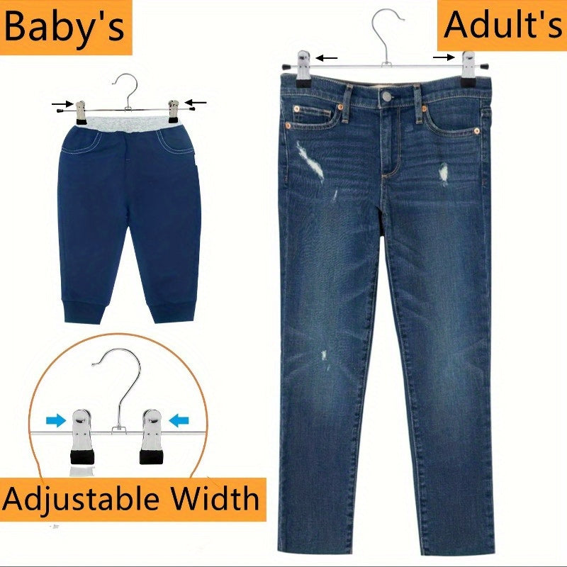Juego de 5/10 perchas para ropa con clips, ahorro de espacio, a prueba de viento para pantalones, sujetadores, bufandas