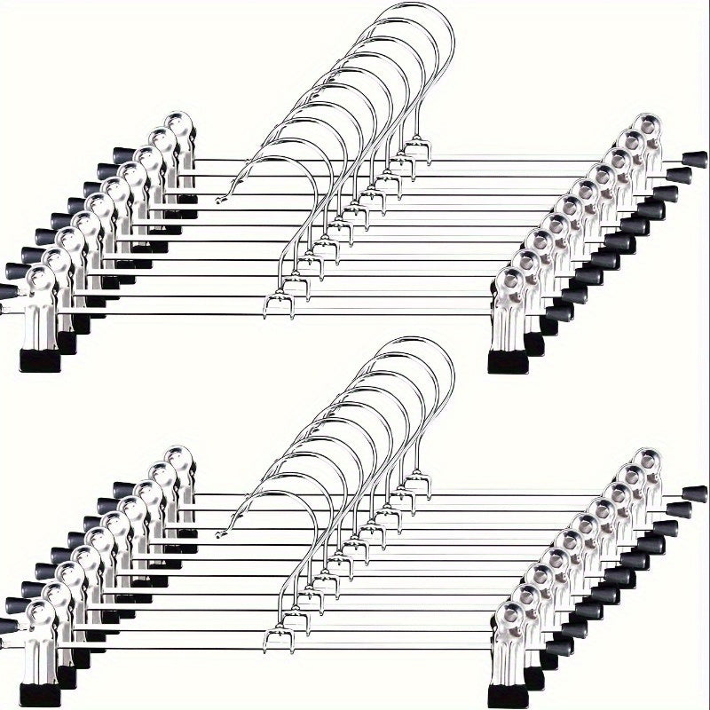 Juego de 5/10 perchas para ropa con clips, ahorro de espacio, a prueba de viento para pantalones, sujetadores, bufandas