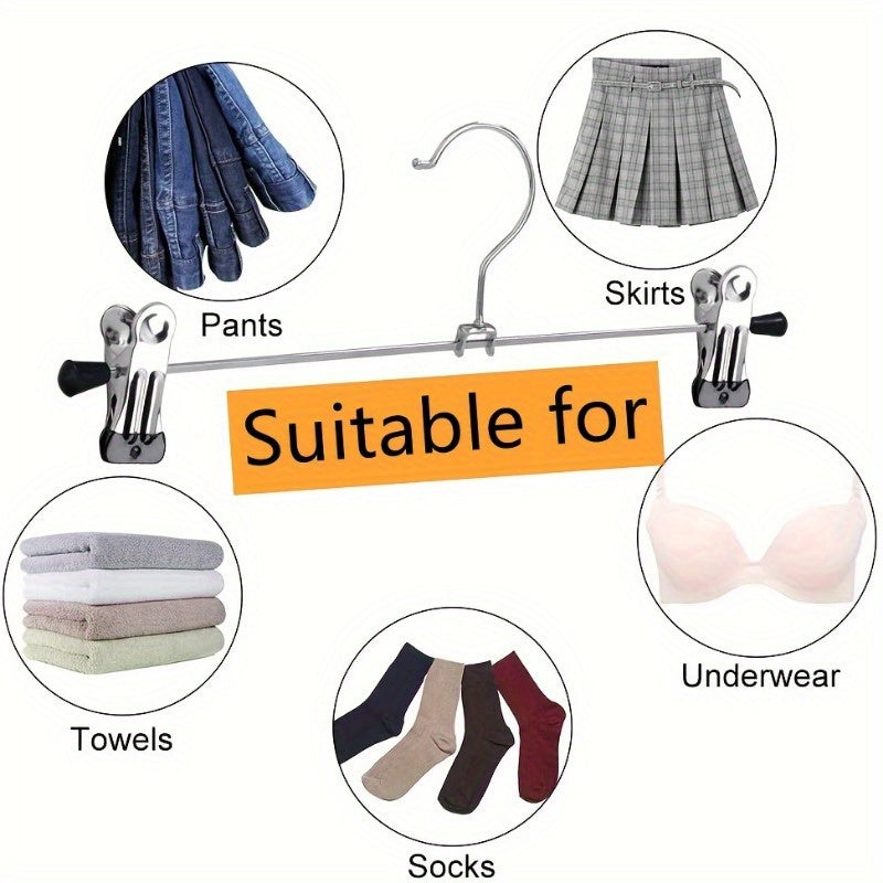 Juego de 5/10 perchas para ropa con clips, ahorro de espacio, a prueba de viento para pantalones, sujetadores, bufandas