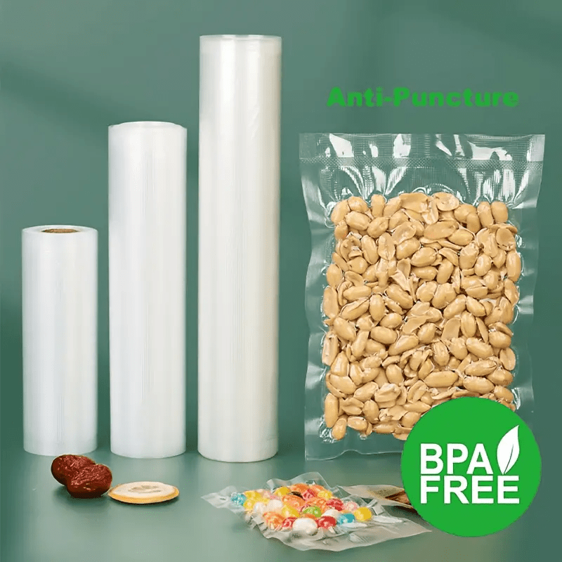 Heavy-Duty BPA-Free Vacuum Sealer Bags 1 Roll Puncture-Resistant Food Preservation