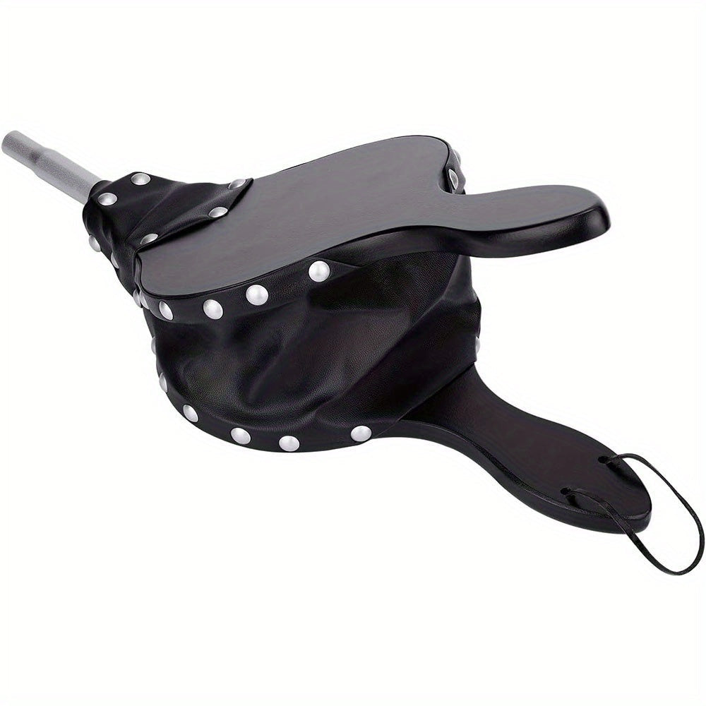 Black Fireplace Bellows Blower with Metal Nozzle, Hanging Strap, 40.64cm