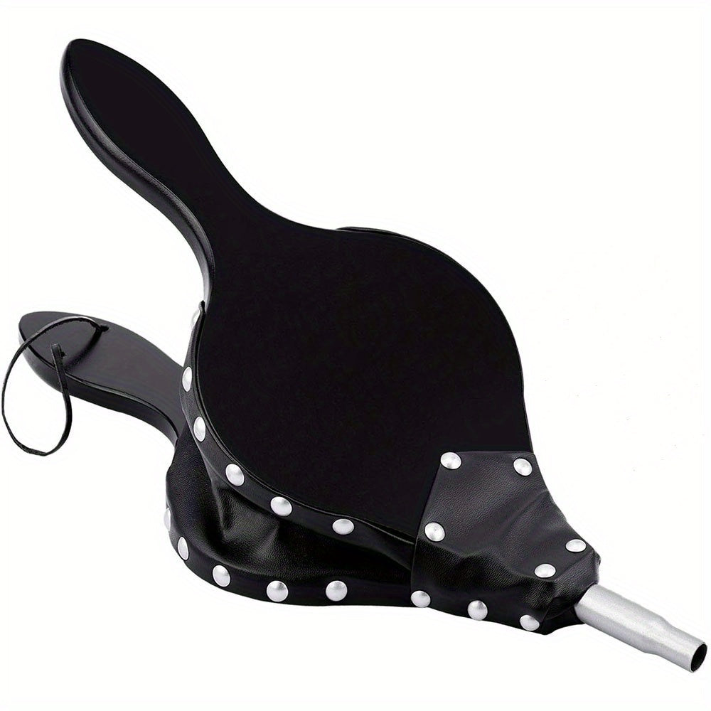 Black Fireplace Bellows Blower with Metal Nozzle, Hanging Strap, 40.64cm
