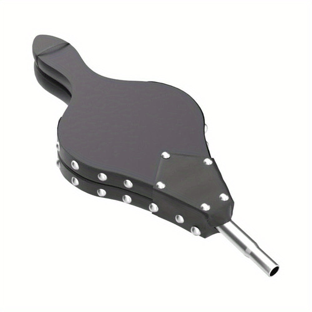 Black Fireplace Bellows Blower with Metal Nozzle, Hanging Strap, 40.64cm