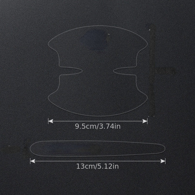 8pcs Transparent Door Handle Stickers Scratch-Proof Protective Film