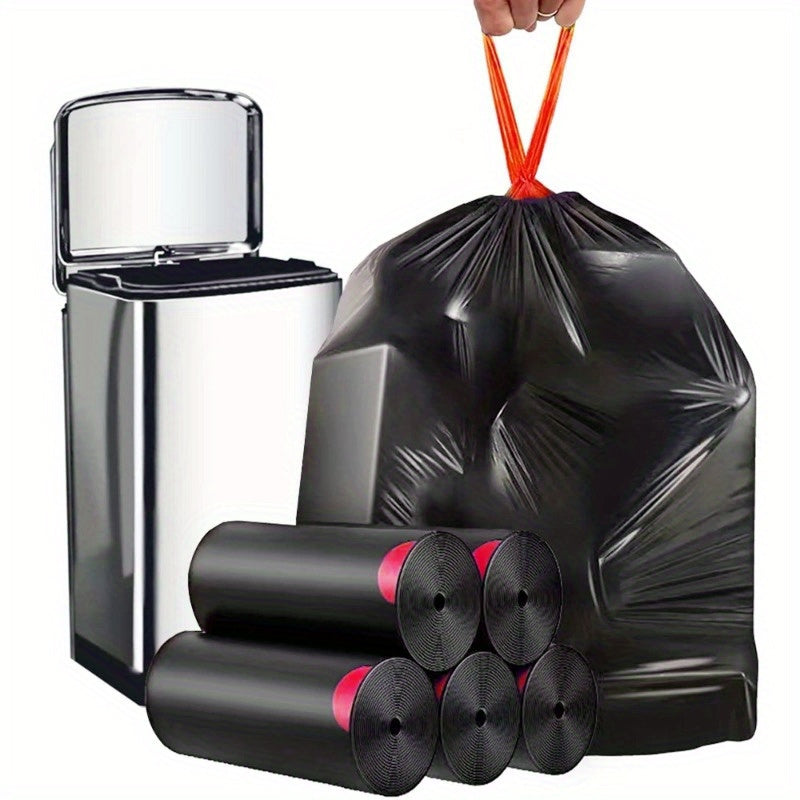 2 Packs Heavy Duty Black Trash Bags Extra Large for Yard Waste and Disposal
