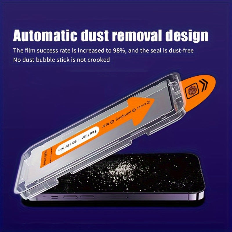 3-Pack Tempered Glass Screen Protector for iPhone Full Coverage HD Glossy Anti-Fingerprint