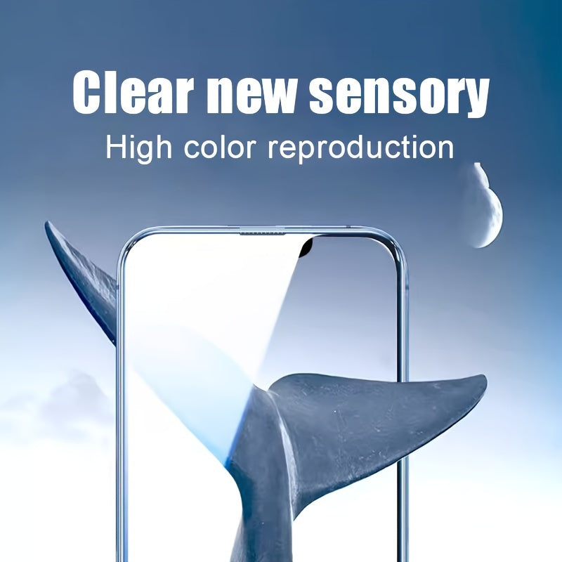 3-Pack Tempered Glass Screen Protector for iPhone Full Coverage HD Glossy Anti-Fingerprint