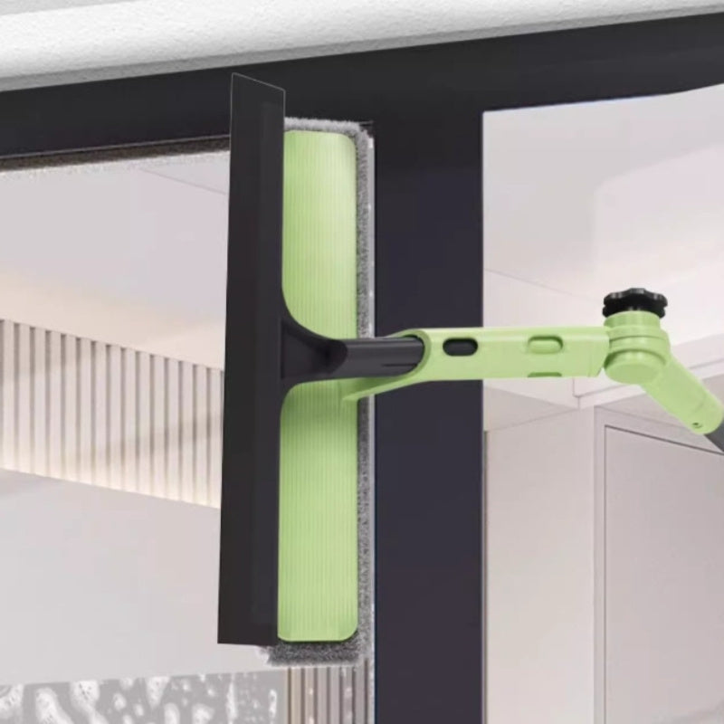 2-in-1 Glass and Floor Cleaning Brush Telescopic Handle Multi-Scene Household Tool