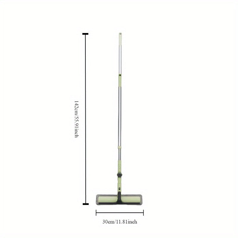 2-in-1 Glass and Floor Cleaning Brush Telescopic Handle Multi-Scene Household Tool