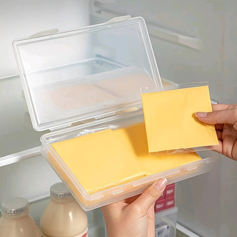 Durable Clear Cheese Storage Container with Seal Tight Lid for Butter and Produce