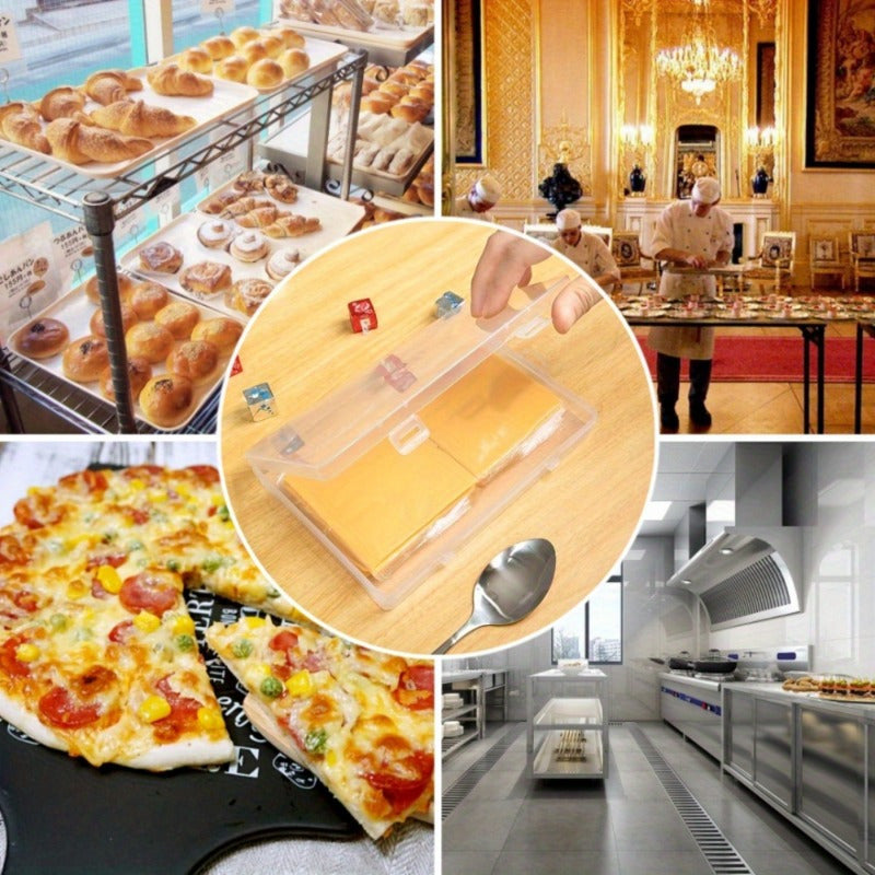 Durable Clear Cheese Storage Container with Seal Tight Lid for Butter and Produce