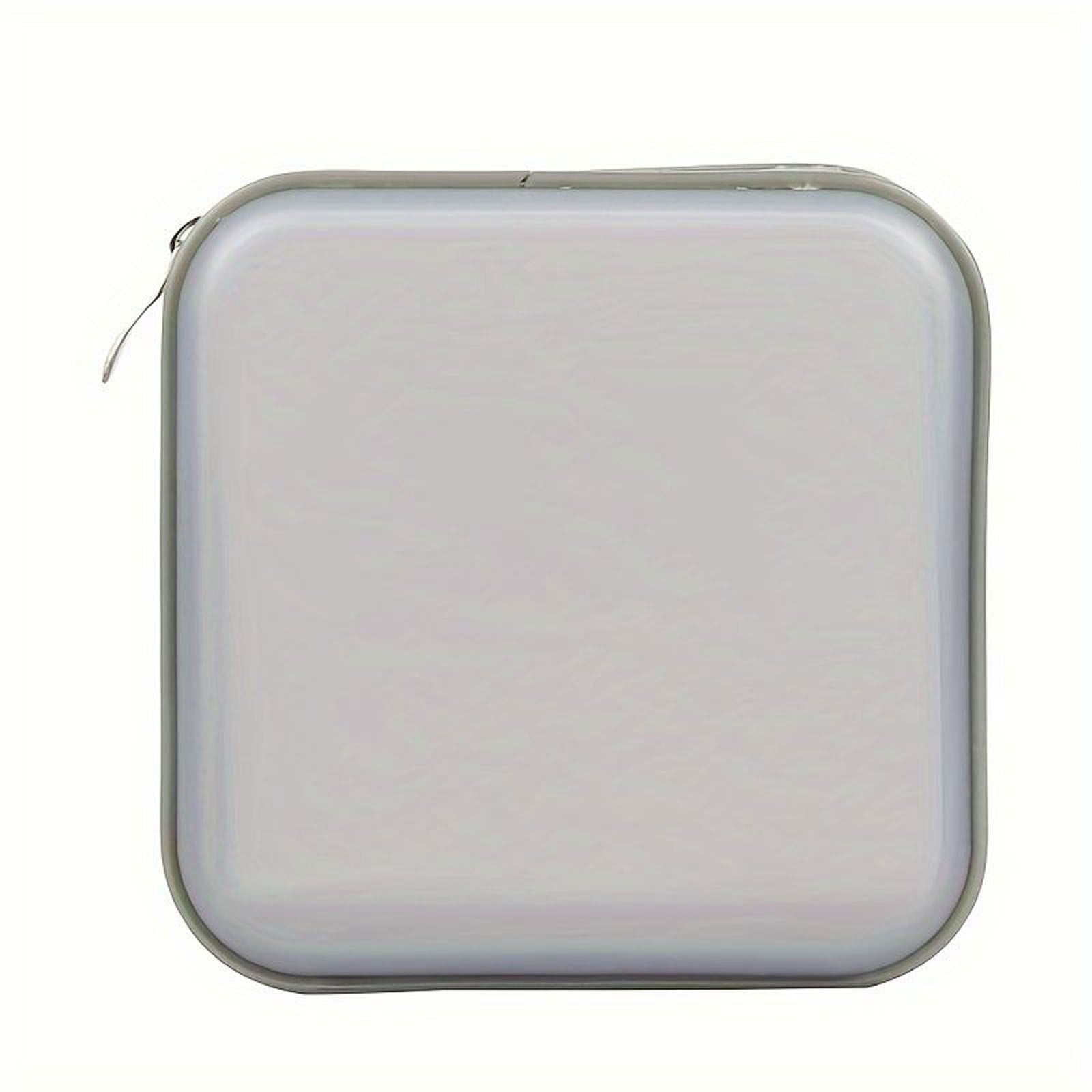 White Vintage Style Plastic CD Case Organizer 40pcs Lightweight Edge Paint