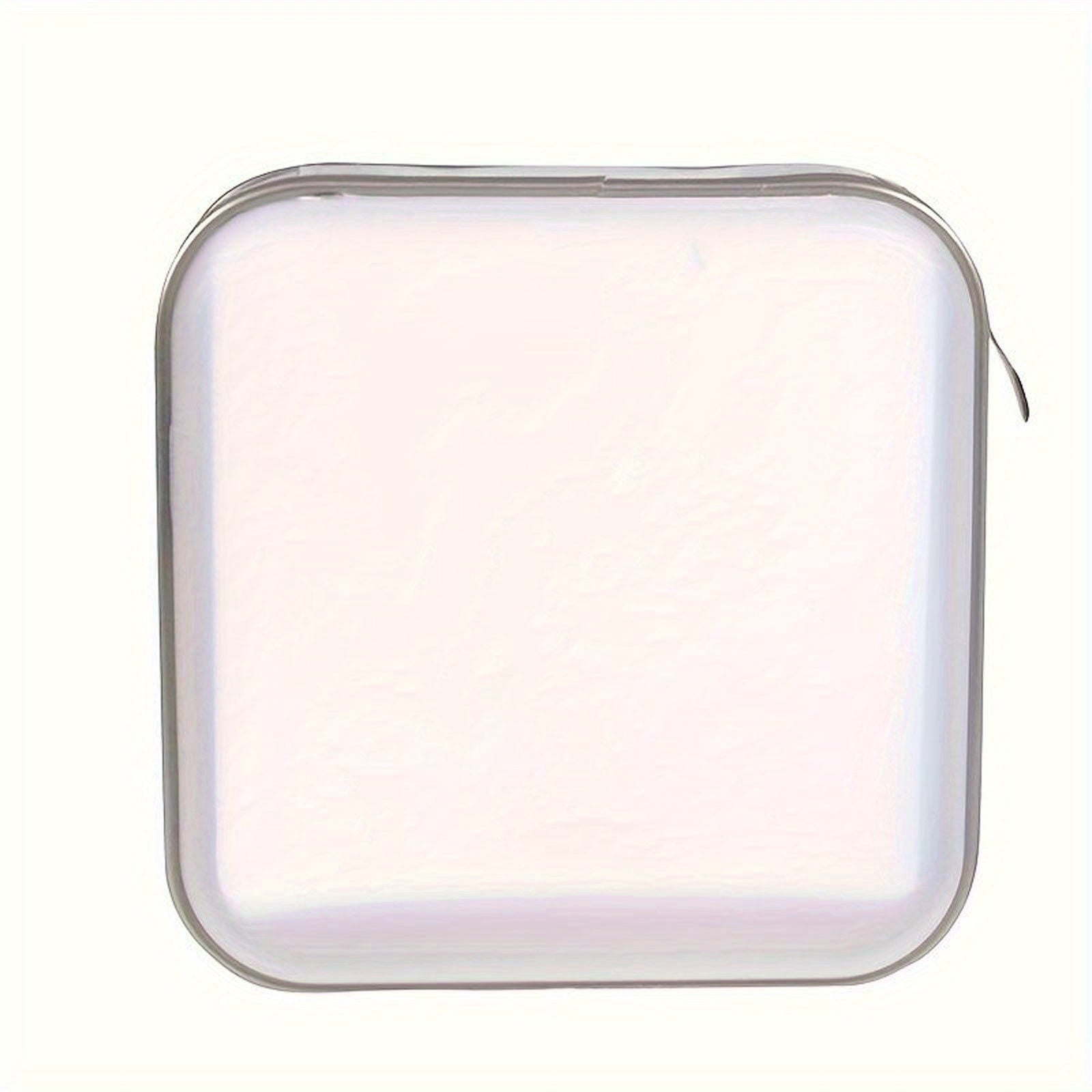 White Vintage Style Plastic CD Case Organizer 40pcs Lightweight Edge Paint