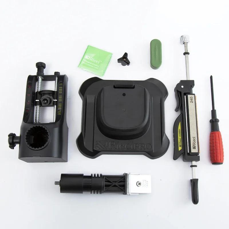 Точилка для ножей Ruixin Pro III с фиксированным углом и 4 точильными камнями, усиленная основа.