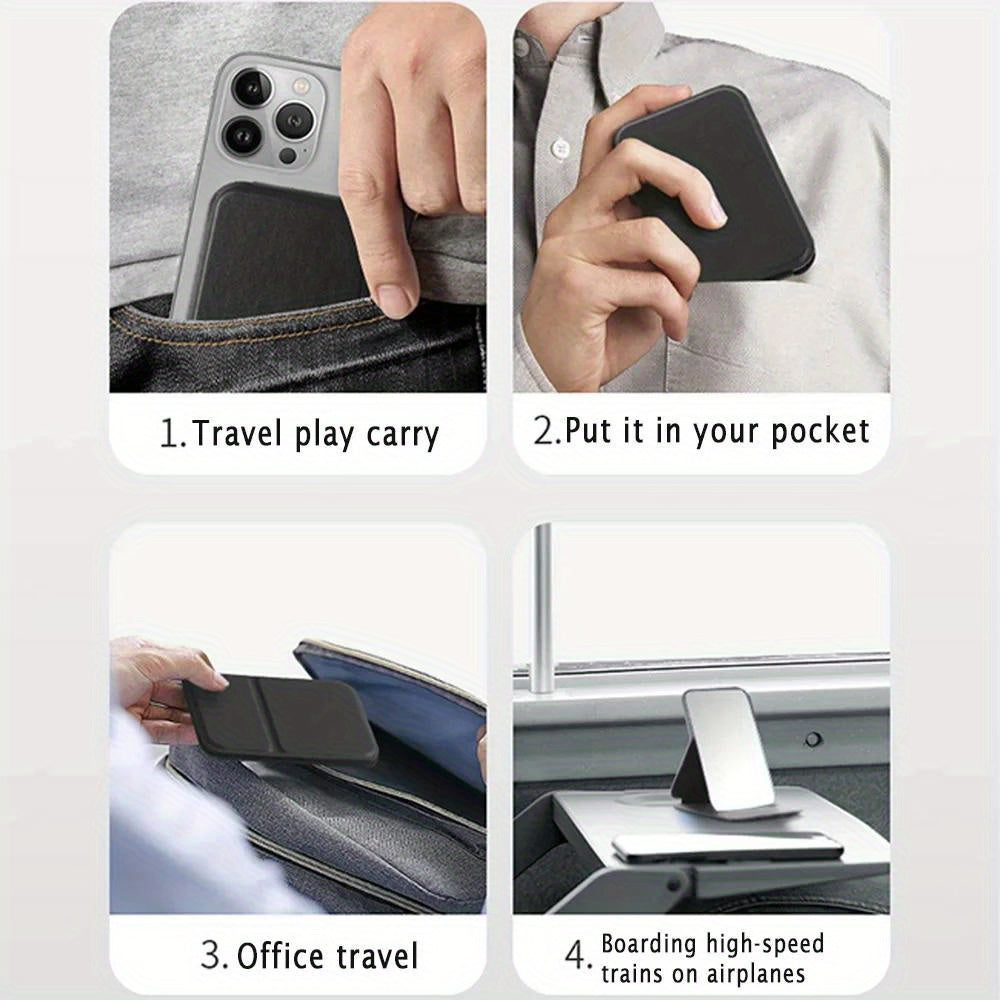 Standli sun'iy charm makiyaj aynasi, sayohat va sovg'a uchun portativ, bukiladigan kosmetik ayni