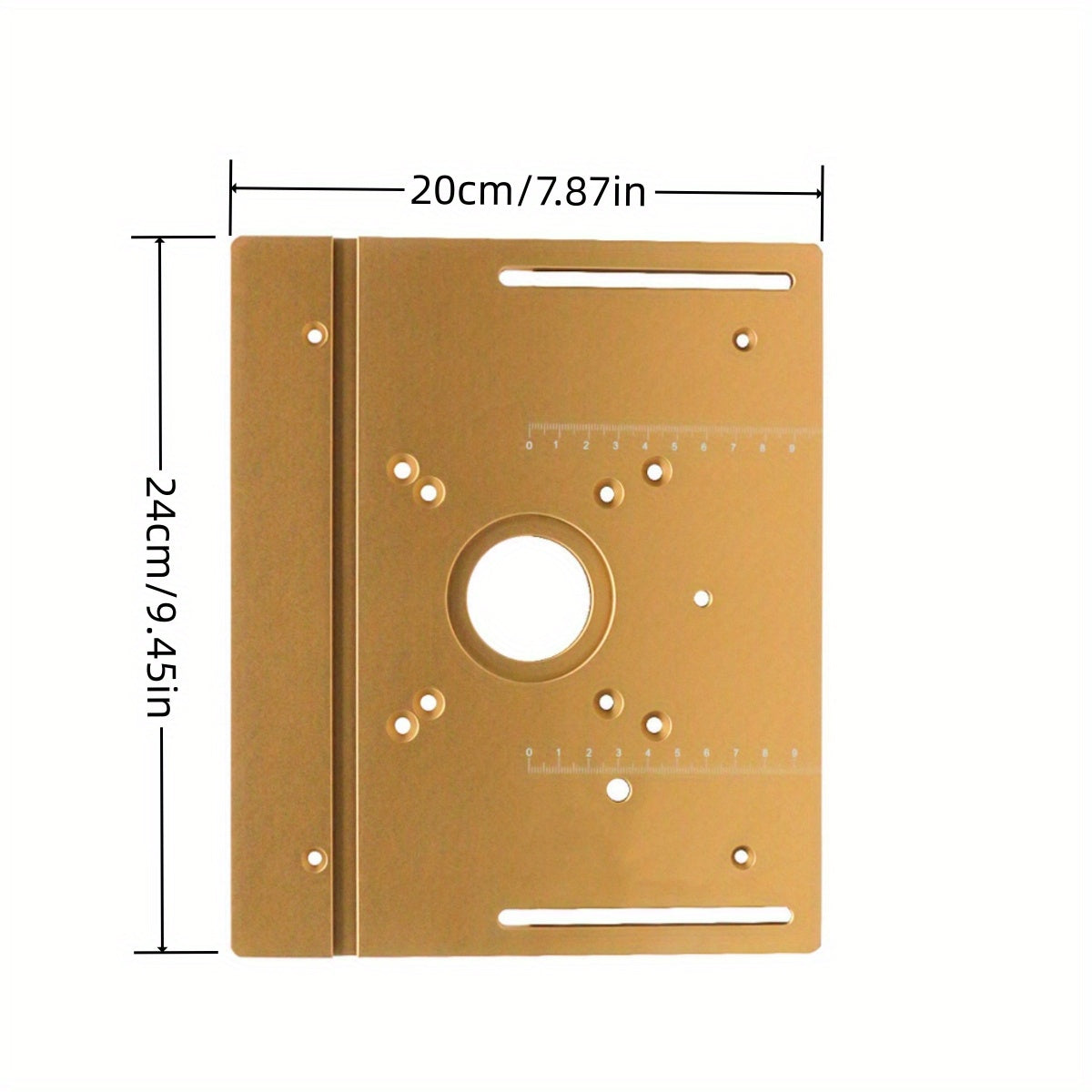 Aluminum Router Table Insert Plate with Miter Gauge for Woodworking Projects