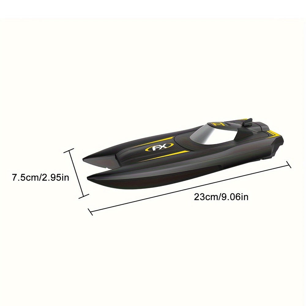 High-Speed RC Boat for Kids 2.4GHz 6.21mph Rechargeable ABS Pool Lake Toy