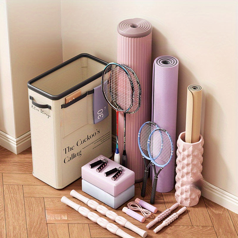 Складной спортивный багажник для хранения ковриков для йоги и фитнес-снаряжения, прямоугольный, не водонепроницаемый