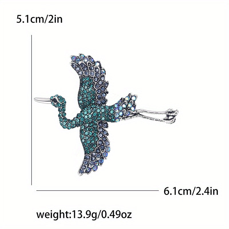 Broche de pedrería para mujer accesorio de solapa retro para abrigo traje vestido