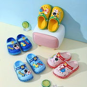 Kids Clog Sandals Breathable EVA Slip-On Non-Slip Cartoon Decorations Indoor Outdoor