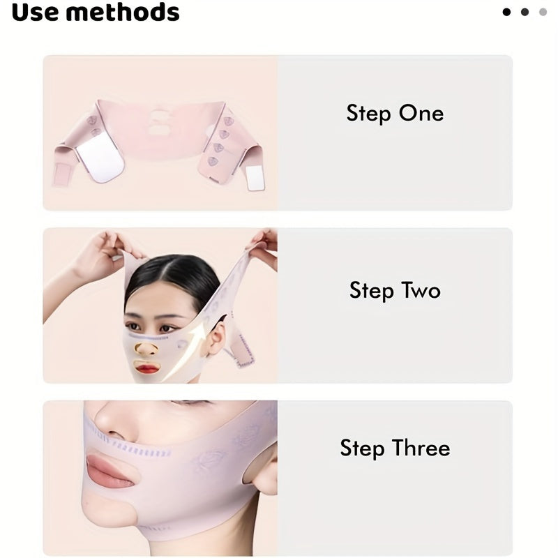Facial Shaping Band for Chin Lift and Snoring Reduction Breathable Face Lift Strap