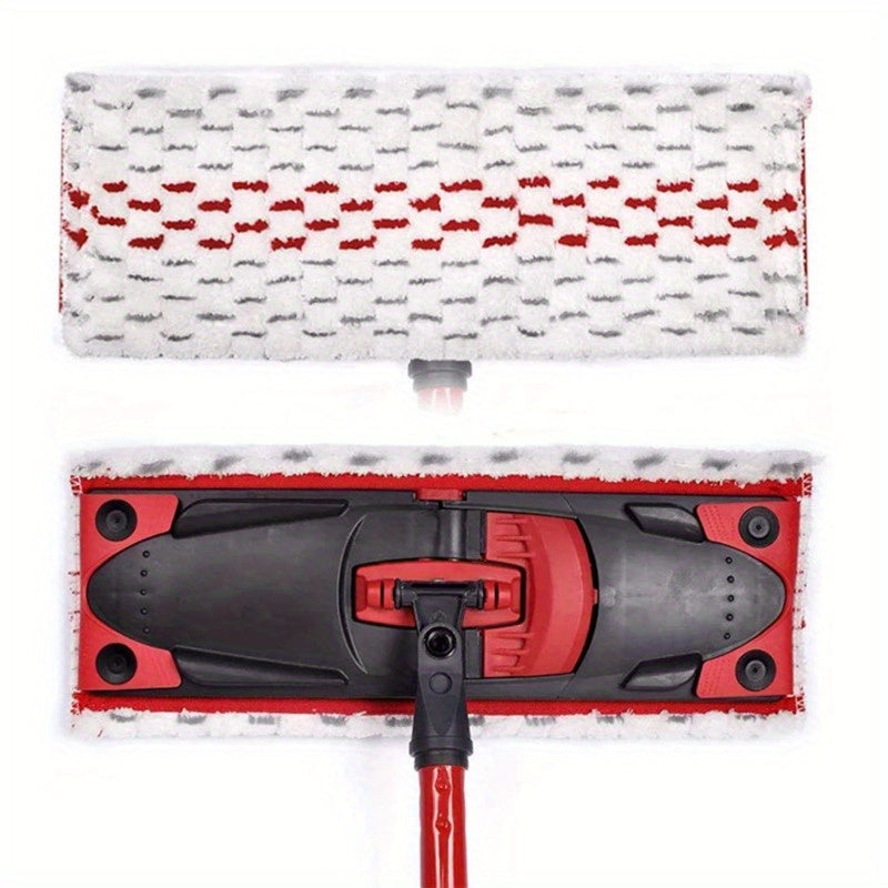 Виледа Ультра Макс Микрофибровые Моп Пады в упаковке по 2 шт. - Прочные, Быстросохнущие, Многоразовые Плоские Мопы с Пластиковым Креплением для Машинной Стирки