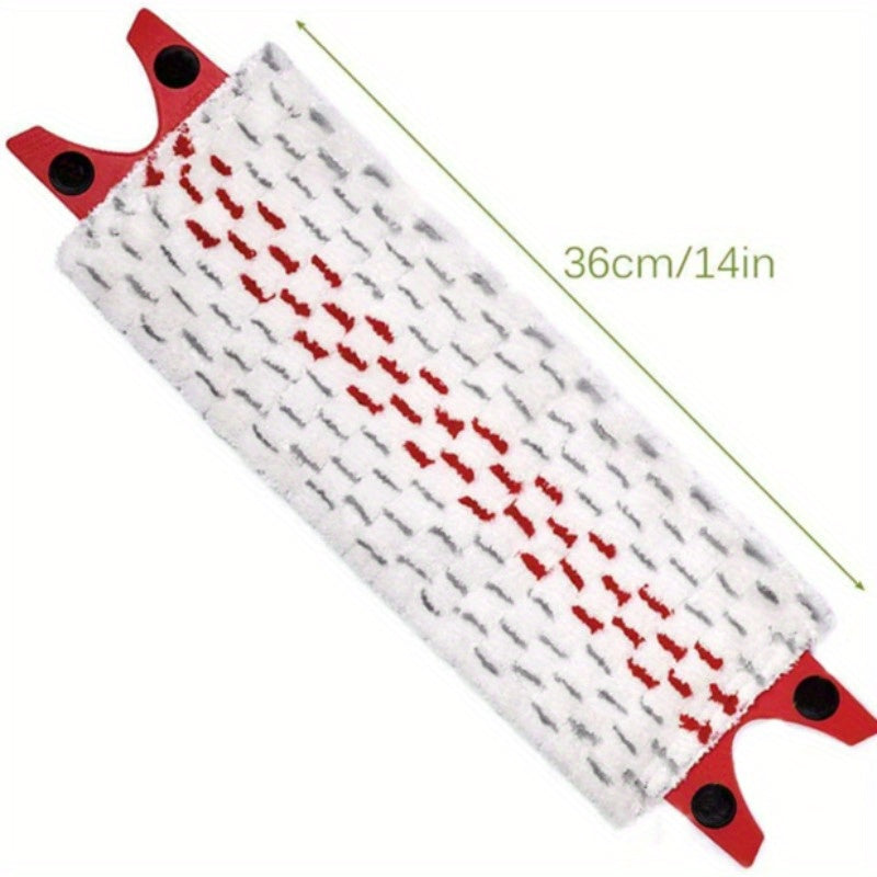 Microfiber Mop Pads 2-Pack, Reusable Flat Mop Heads, Fast-Drying, Durable