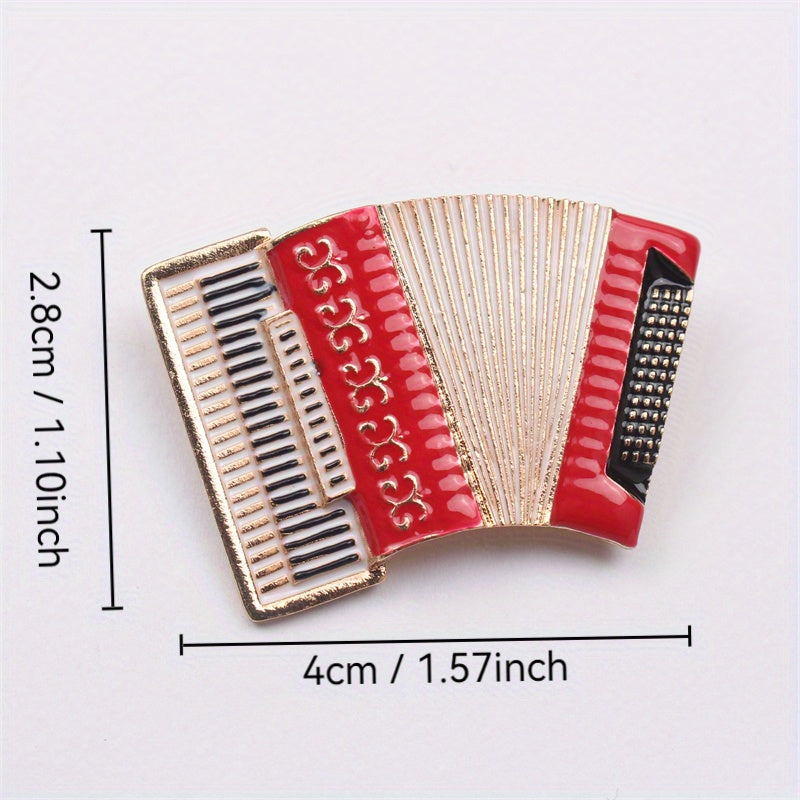 Enamel Accordion Brooch Irregular Shape Fashion Accessory for Clothing Bags Hats