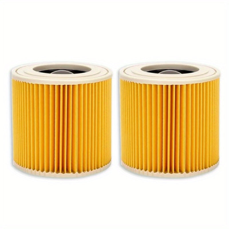 Karcher WD WD2 WD3 WD1 MV3 MV2 seriyali quruq va nam changyutgichlar uchun 2 ta almashtirish filtr elementlari to'plami - Zaruriy uy tozalash asboblari aksessuarlari