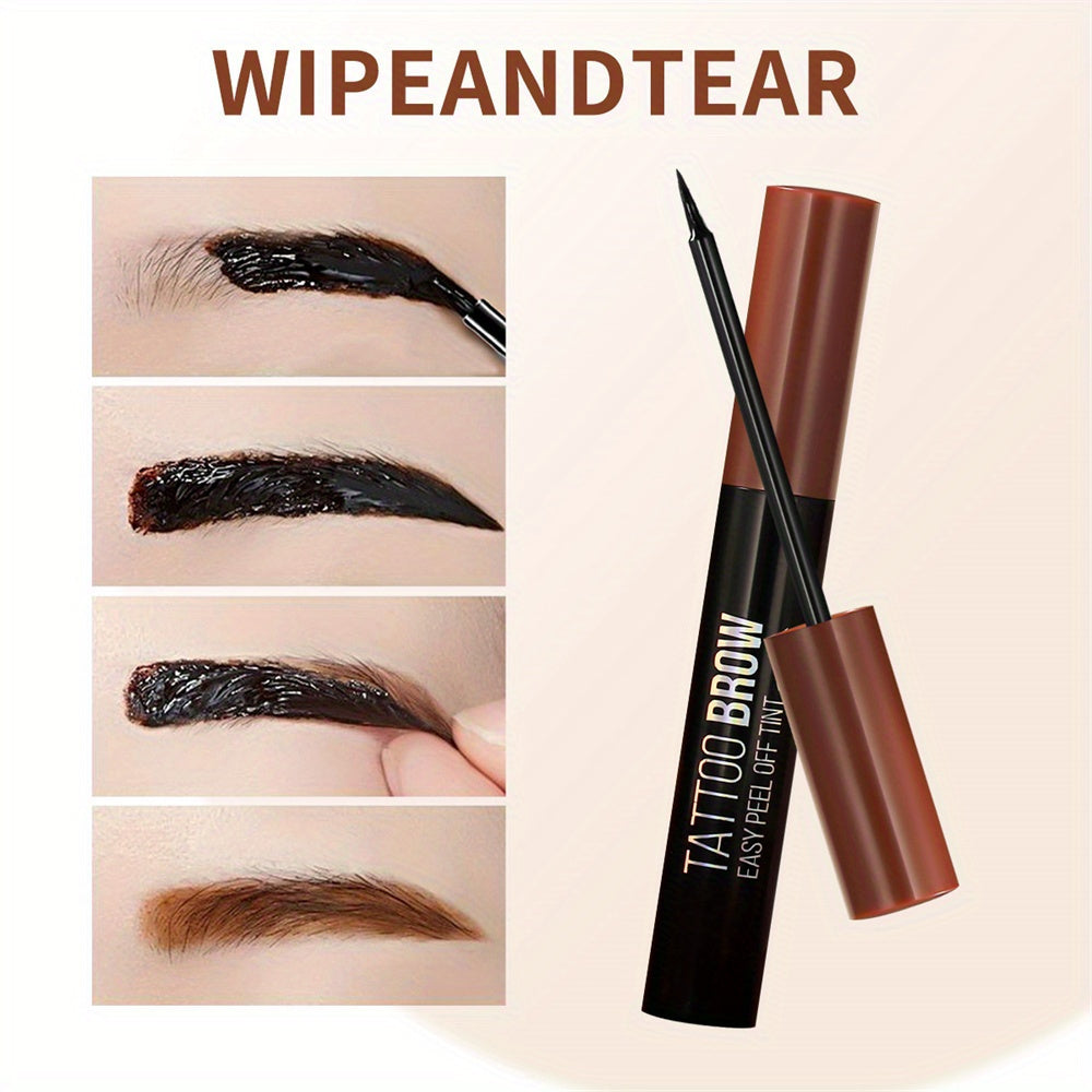 Women's Eyebrow Dye Kit Soft Semi-Permanent Dark Brown Black
