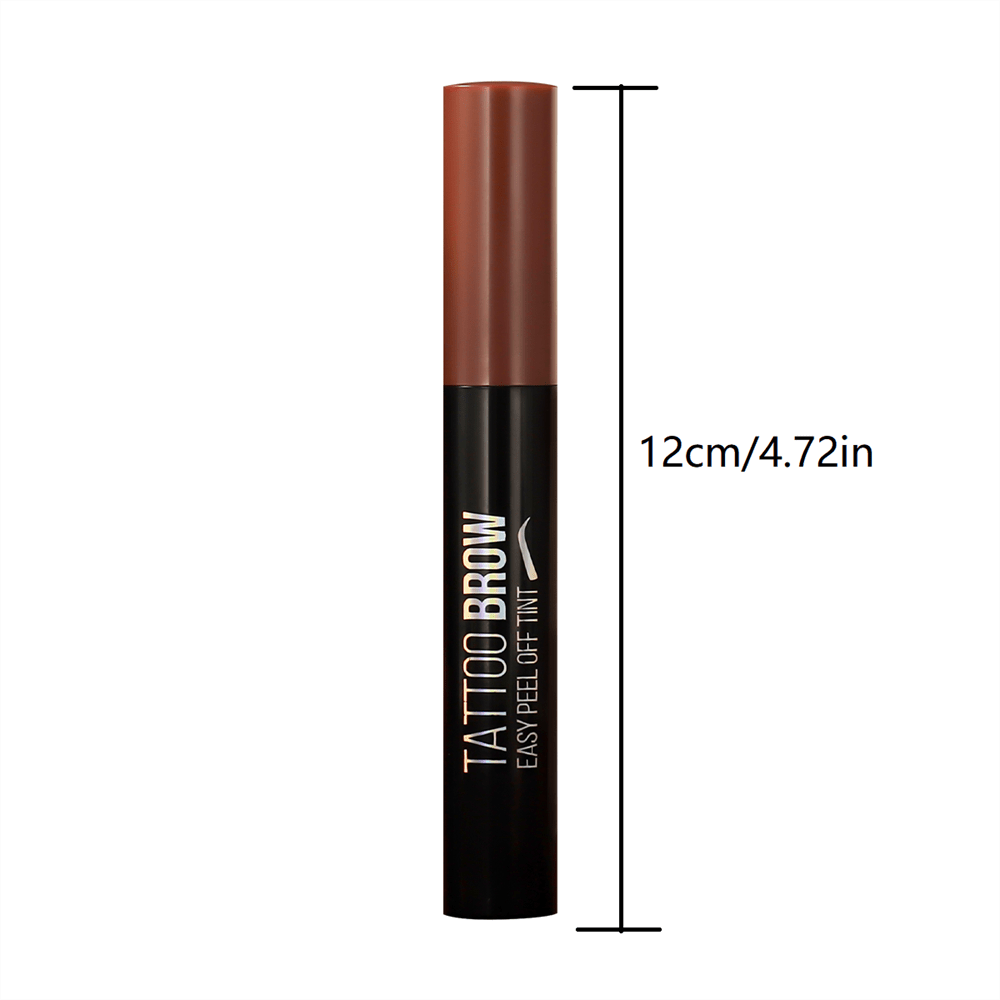 Kit de tinte para cejas de mujer, semi-permanente suave, marrón oscuro, negro