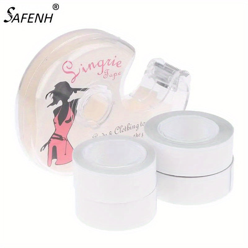 Har xil teri ranglari uchun ikki tomonlama tanani va kiyimni yopishtiruvchi lenta - shaffof yopishtiruvchi, 5m rolik