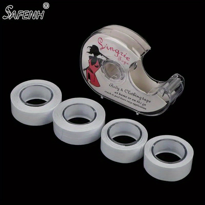 Har xil teri ranglari uchun ikki tomonlama tanani va kiyimni yopishtiruvchi lenta - shaffof yopishtiruvchi, 5m rolik