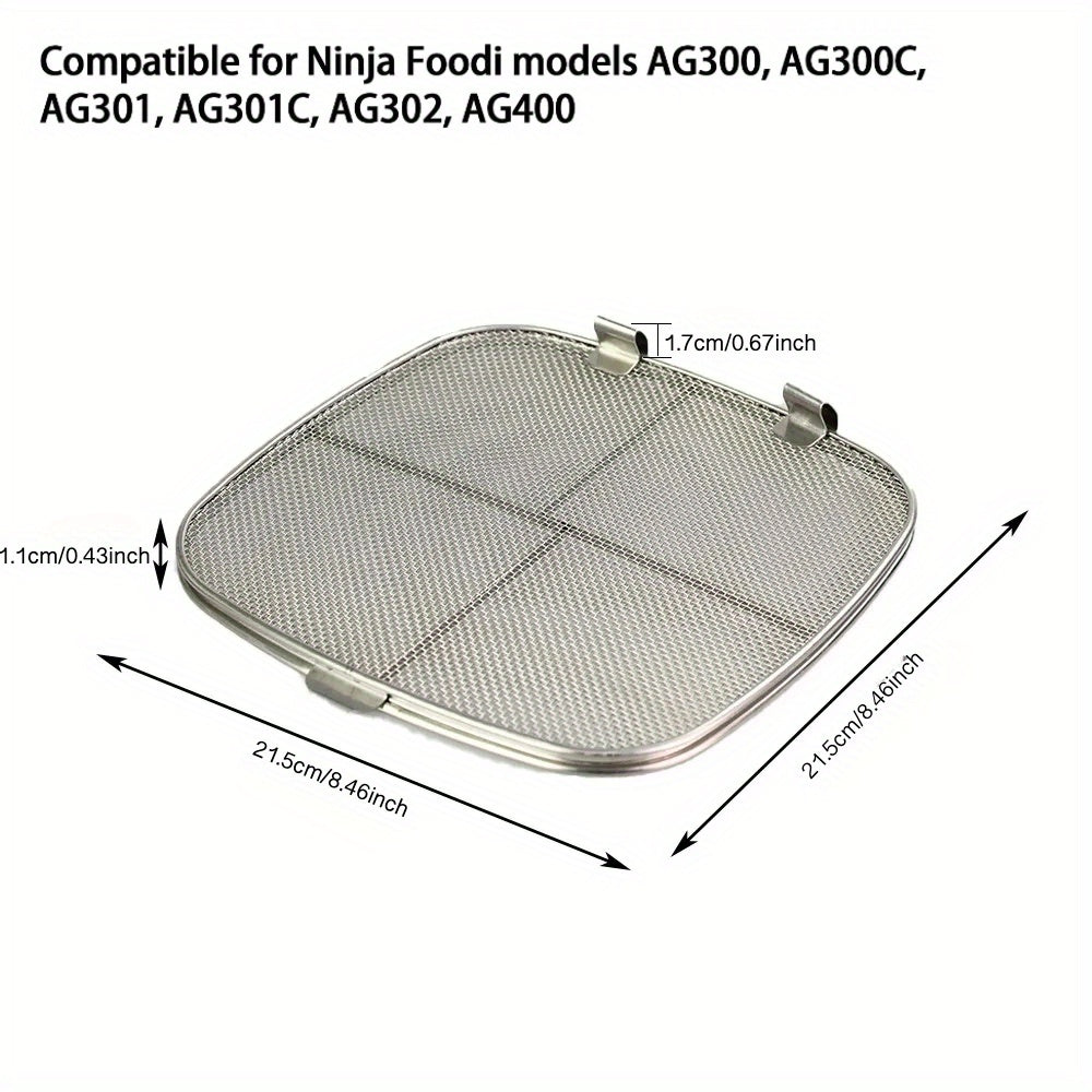 Stainless Steel Mesh Cover for Indoor Grill Splatter Protector Compatible with FG551 IG651 IG601 AG301