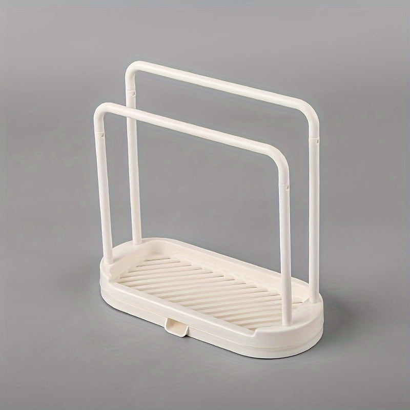 Plastic Kitchen Sink Organizer with Drainage and Towel Rack for Food Trucks Cafes and Events