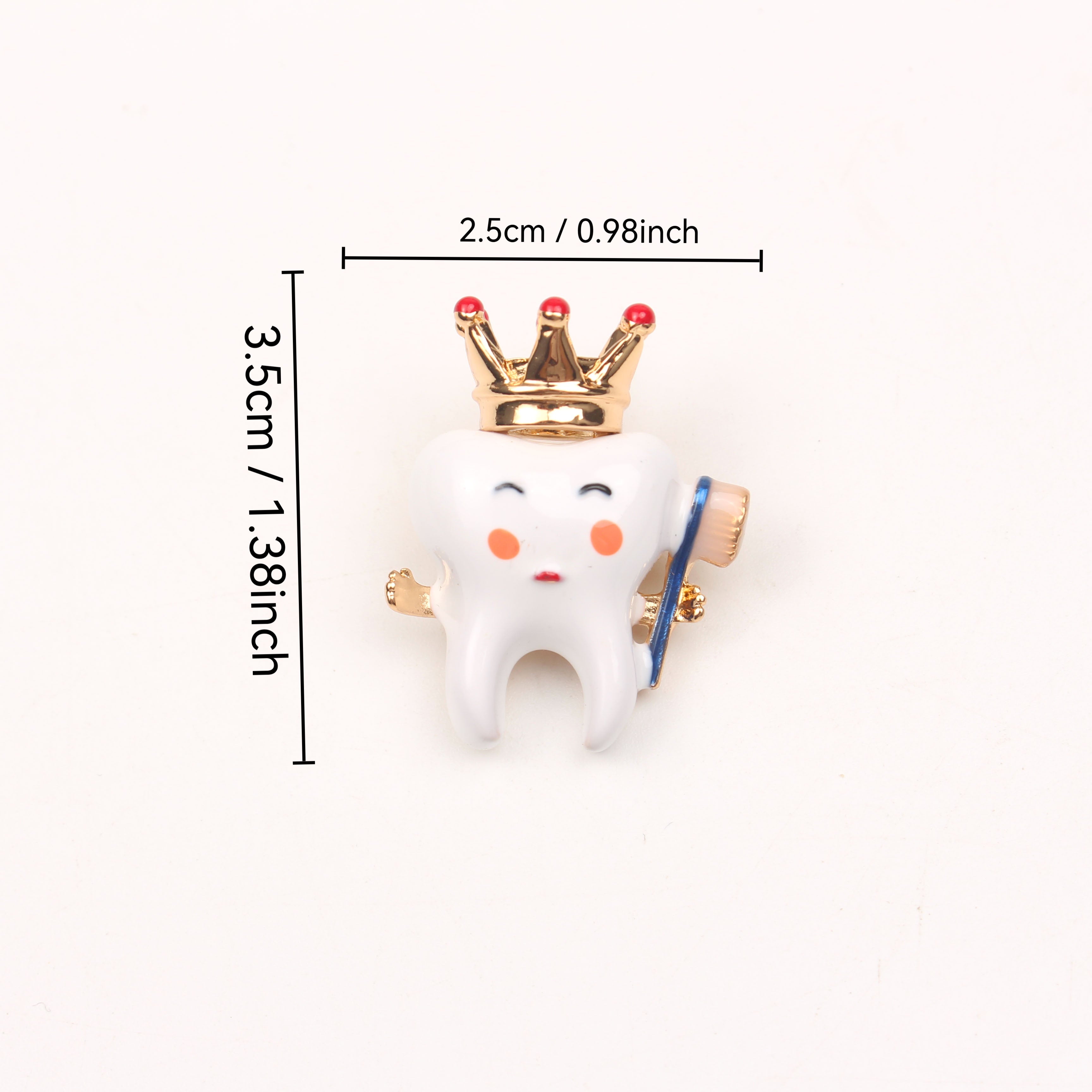 Enchanted Tooth Crown Brooches for Women Stylish Jewelry Accessories