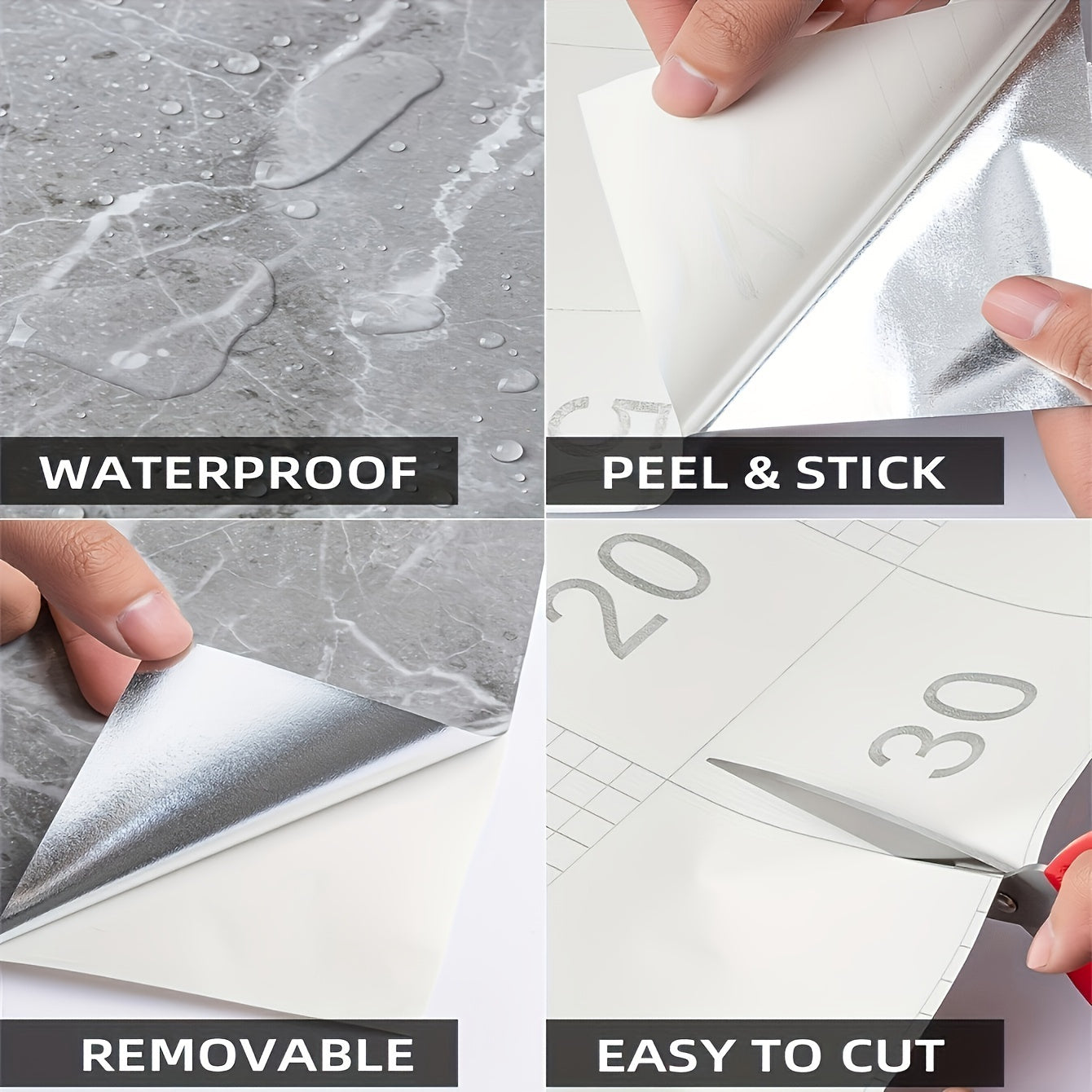 Bamboo Pattern Self-Adhesive Waterproof Shelf Liner Roll for Kitchen Cabinets and Counters