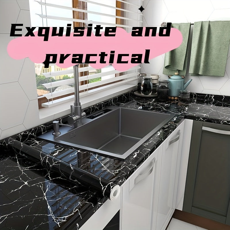 Bamboo Pattern Self-Adhesive Waterproof Shelf Liner Roll for Kitchen Cabinets and Counters