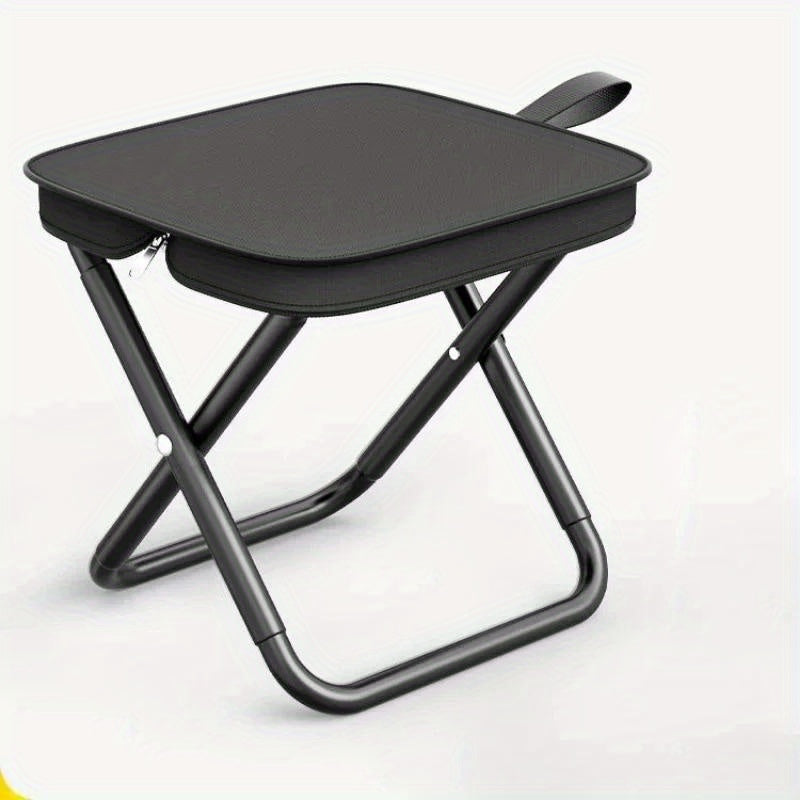 Teen Portable Folding Chair with Iron Alloy Frame for Outdoor Activities and Carry Bag