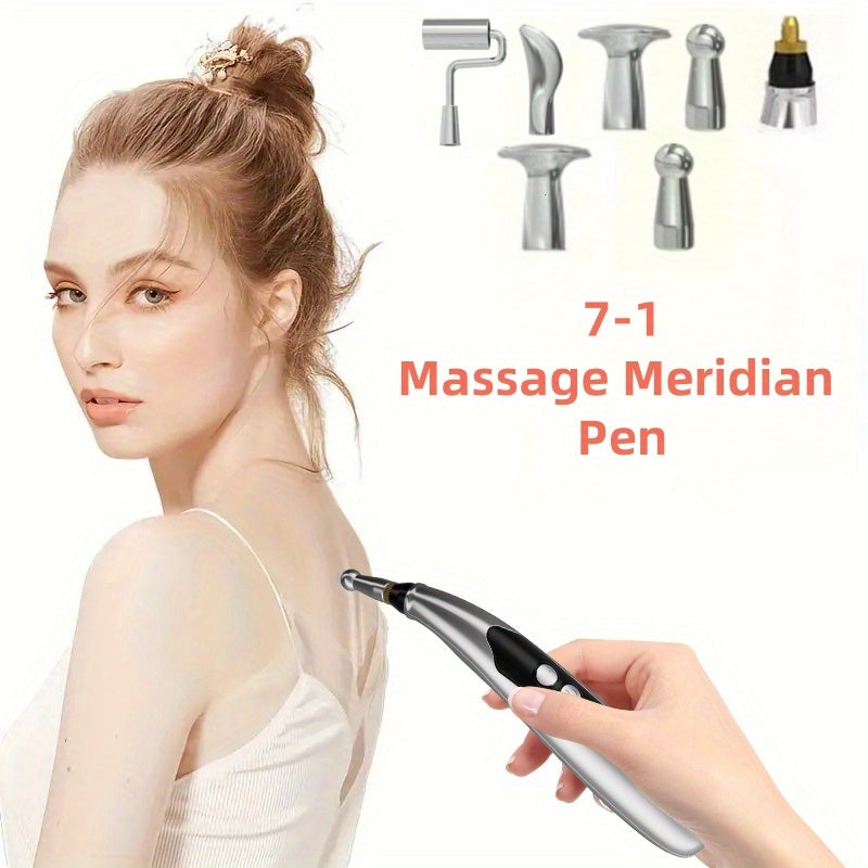 Tezliklari sozlanadigan va almashtiriladigan boshli elektr massaj qalam, to'liq tana uchun qulaylik uchun USB orqali zaryadlanadi.