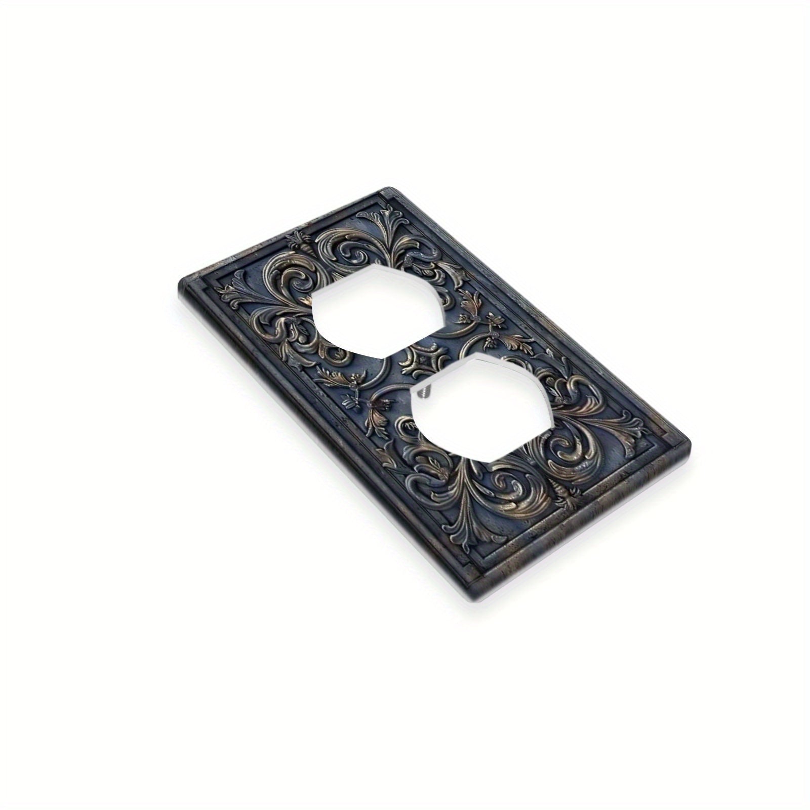 Blue-Grey Light Switch Cover for Home Decor and Ceiling Fans