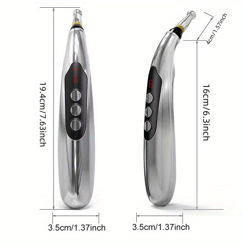 7-in-1 Rechargeable Acupressure Pen for Massage and Acupoint Therapy