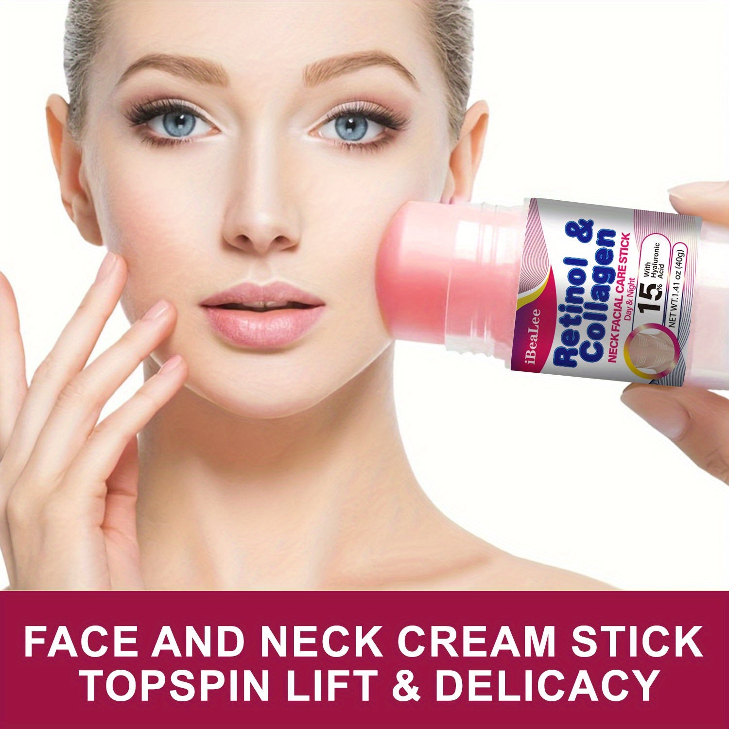 Women Neck Firming Stick with Retinol and Collagen 40g Moisturizer