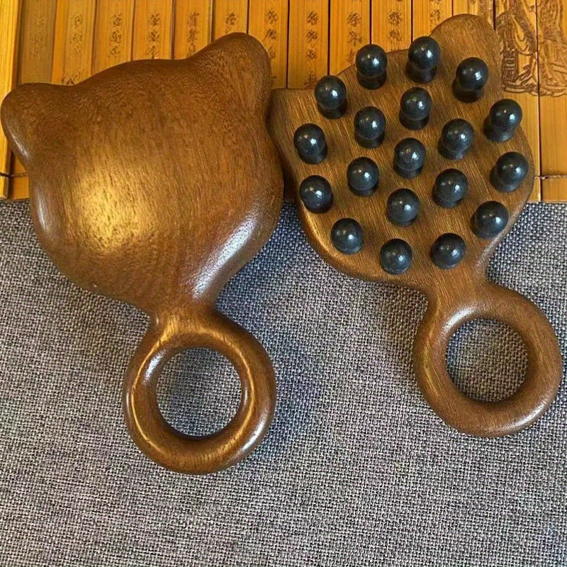 Sandalwood Scalp Massage Comb for Women Home Relaxation Head Meridians