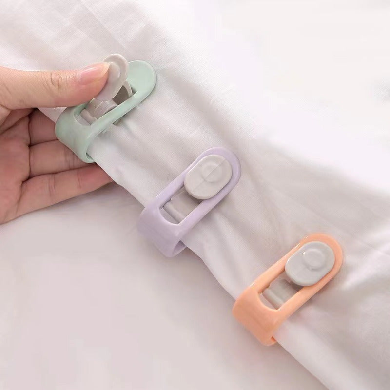 10/20 ta uy to'shagi varaqasi va yorgan mahkamlagichlari to'plami - yorganlarning sirpanishini oldini oladi, tugmachalar kerak emas, qishki uy yorganlari uchun xavfsiz va ko'rinmas burchakni mahkamlash.