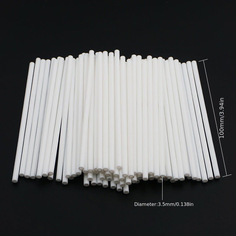 100 Pieces Lollipop Sticks for Cake Pops Candy Chocolate Food-Grade Baking Rods