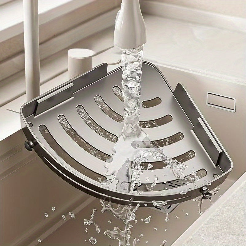 Plastic Bathroom Corner Shelf No-Drill No Electricity Installation