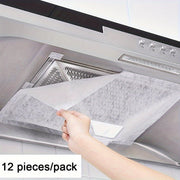 12-Pack Universal Range Hood Filters High Temp Resistant Disposable Non-Stick Screens