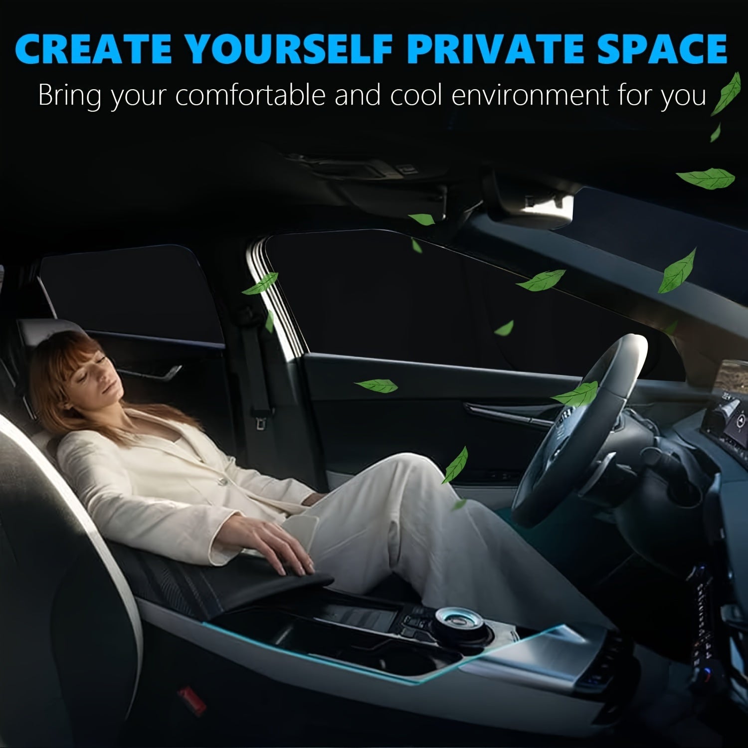 Тяжёлая отражающая тепловая складная солнцезащитная шторка для транспортных средств с сумкой для хранения