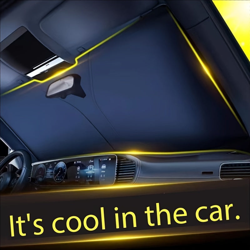 Yuk tashishga mo'ljallangan, qattiq, yorituvchi, termal, bukiladigan quyosh nurlari uchun soyabon va saqlash sumkasi bilan